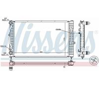 GENUINE NISSENS RADIATOR FOR AUDI A4 A6 VW PASSAT 1.6 1.8 1.9 TDI 2.0