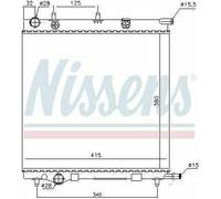GENUINE NISSENS RADIATOR FOR CITROEN C2 C3 PEUGEOT 1007 207 1.1 1.4