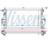 GENUINE NISSENS RADIATOR FOR CITROEN JUMPER 2.2 HDI FIAT DUCATO
