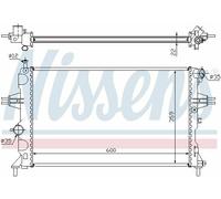 GENUINE NISSENS RADIATOR FOR VAUXHALL ASTRA G 1.6 1.8 2.2 98-05