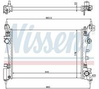 GENUINE NISSENS RADIATOR FOR VAUXHALL CORSA D 1.0 1.2 1.4
