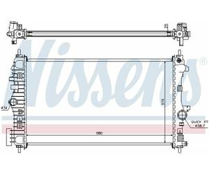 GENUINE NISSENS RADIATOR FOR VAUXHALL INSIGNIA A 2.0 CDTI 08-17 13241725