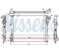GENUINE NISSENS RADIATOR FOR VAUXHALL VIVARO 2.0 CDTI RENAULT TRAFIC 2.0 DCI