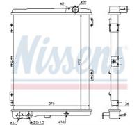 GENUINE NISSESNS RADIATOR FOR AUDI 80 B4 80 2.3