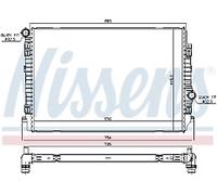 GENUINE NISSESNS RADIATOR FOR AUDI A3 A3 2.0 TDI