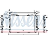 GENUINE NISSESNS RADIATOR FOR AUDI A4 B8 A4 1.8 TFSI
