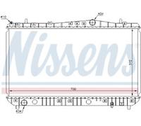 GENUINE NISSESNS RADIATOR FOR CHEVROLET LACETTI 1.6