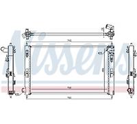 GENUINE NISSESNS RADIATOR FOR CITROËN C-CROSSER 2.2 HDI