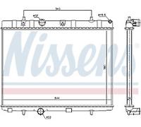 GENUINE NISSESNS RADIATOR FOR CITROËN C2 1.4 HDI
