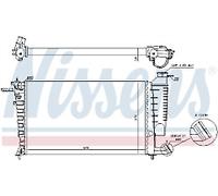 GENUINE NISSESNS RADIATOR FOR CITROËN XSARA 1.6