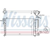 GENUINE NISSESNS RADIATOR FOR CITRON XSARA 1.6