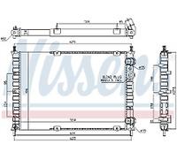 GENUINE NISSESNS RADIATOR FOR FIAT BRAVA 1.9