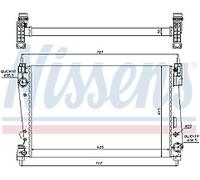 GENUINE NISSESNS RADIATOR FOR FIAT BRAVO 1.9 JTD