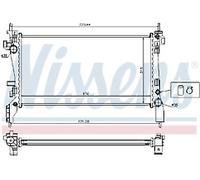 GENUINE NISSESNS RADIATOR FOR FIAT FIORINO 1.3 JTD MULTIJET