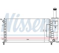 GENUINE NISSESNS RADIATOR FOR FIAT PUNTO 1.2 60