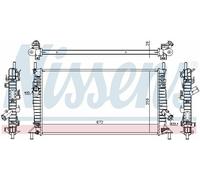 GENUINE NISSESNS RADIATOR FOR FORD C-MAX 1.6 TDCI/TDCI ECONETIC