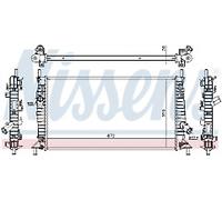 GENUINE NISSESNS RADIATOR FOR FORD C-MAX 1.6 TDCI/TDCI ECONETIC