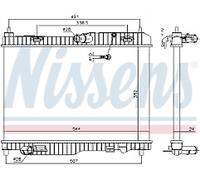 GENUINE NISSESNS RADIATOR FOR FORD FIESTA 1.6 TDCI