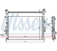 GENUINE NISSESNS RADIATOR FOR FORD GALAXY 2.3
