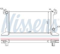 GENUINE NISSESNS RADIATOR FOR FORD TRANSIT 100 2.5 DI