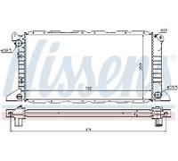 GENUINE NISSESNS RADIATOR FOR FORD TRANSIT TOURNEO 2.5 DI