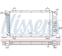 GENUINE NISSESNS RADIATOR FOR FORD TRANSIT TOURNEO 2.5 DI
