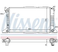 GENUINE NISSESNS RADIATOR FOR FORD TRANSIT TOURNEO 2.5 TD