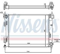 GENUINE NISSESNS RADIATOR FOR HYUNDAI I20 1.4 CRDI