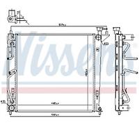 GENUINE NISSESNS RADIATOR FOR HYUNDAI IX35 2.0 CRDI/CRDI VGT