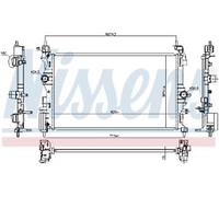 GENUINE NISSESNS RADIATOR FOR OPEL ADAM 1.0 ECOTEC