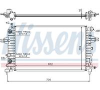 GENUINE NISSESNS RADIATOR FOR OPEL ASTRA 1.4 -/ECOTEC
