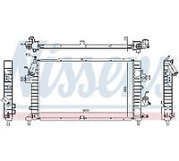 GENUINE NISSESNS RADIATOR FOR OPEL ASTRA 1.7 CDTI