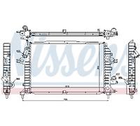 GENUINE NISSESNS RADIATOR FOR OPEL ASTRA 1.9 CDTI