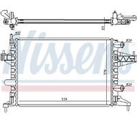 GENUINE NISSESNS RADIATOR FOR OPEL COMBO 1.4