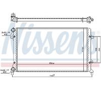 GENUINE NISSESNS RADIATOR FOR SEAT ALTEA XL 1.6