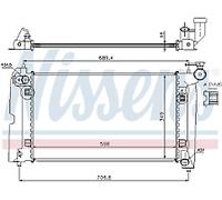 GENUINE NISSESNS RADIATOR FOR TOYOTA AVENSIS AVENSIS 1.6 VVTI