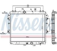 GENUINE NISSESNS RADIATOR FOR TOYOTA HILUX MK VII HILUX 2.5 D4D