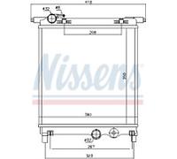 GENUINE NISSESNS RADIATOR FOR VW UP 1.0 -/BLUEMOTION