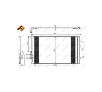 NRF 350036 Air conditioning condenser