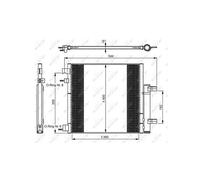 NRF 350048 Air conditioning condenser