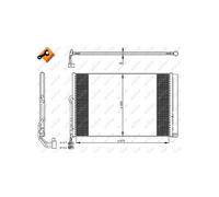 NRF 350324 Air conditioning condenser