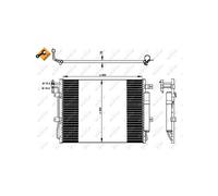 NRF 350330 Air conditioning condenser
