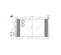 NRF 35345 Air conditioning condenser