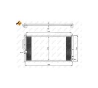 NRF 35627 Air conditioning condenser