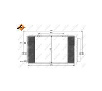 NRF 35659 Air conditioning condenser