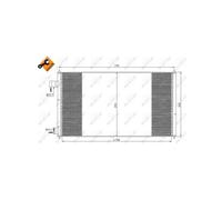 NRF 35681 Air conditioning condenser
