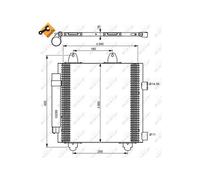 NRF 35778 Air conditioning condenser