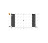 NRF 35838 Air conditioning condenser