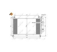 NRF 35870 Air conditioning condenser
