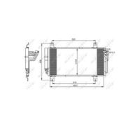 NRF Air Conditioning Condenser fits Mazda 6 2007-2013 1.8 2.0 2.2 2.5